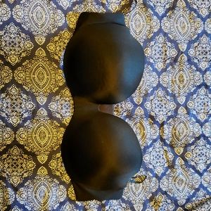 Black strapless bra 34C